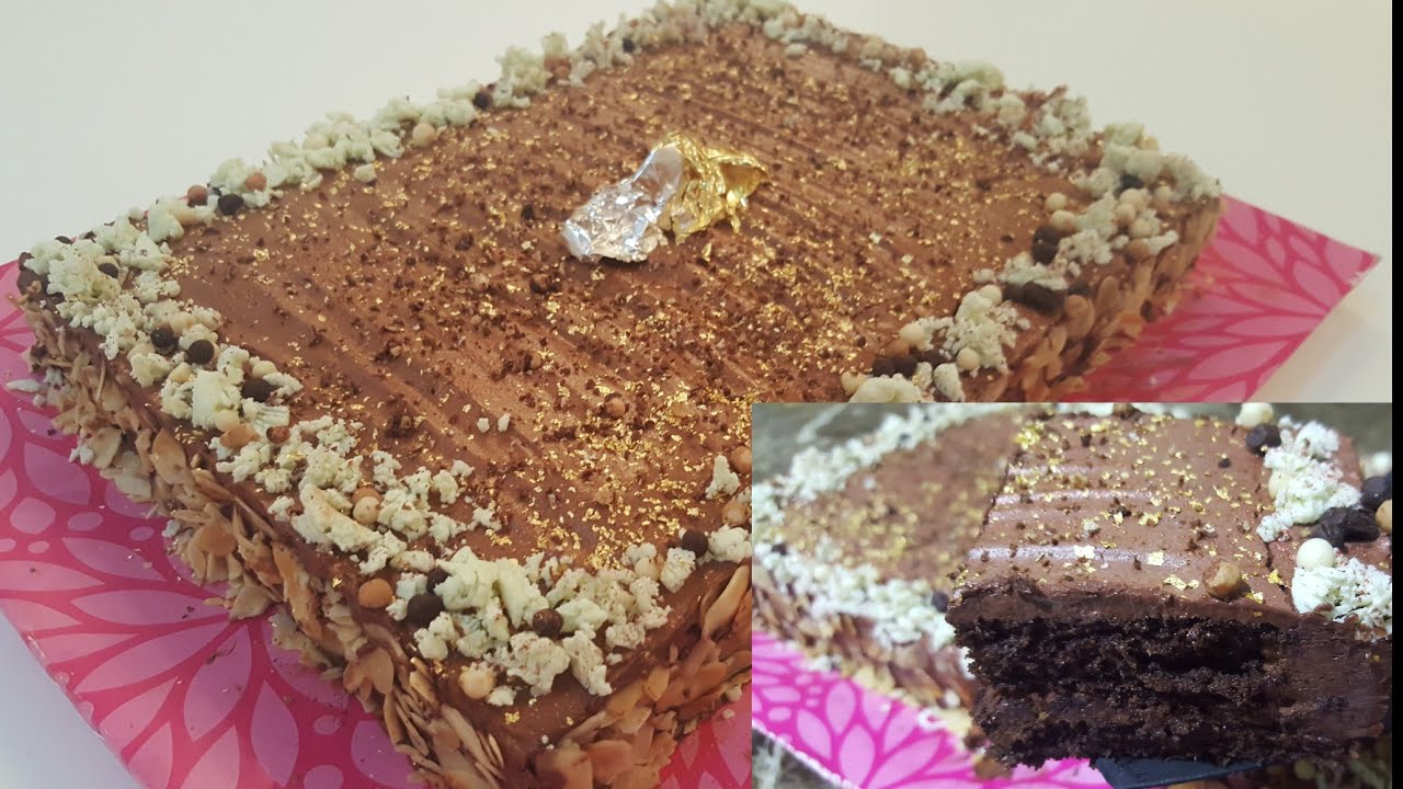 حلوة لاكريم بالشكلاط وطبقة مقرمشة😍سهلة وبسيطة مثل التي تباع في المحلات /طورطة بالشكلاط للمبتدئات