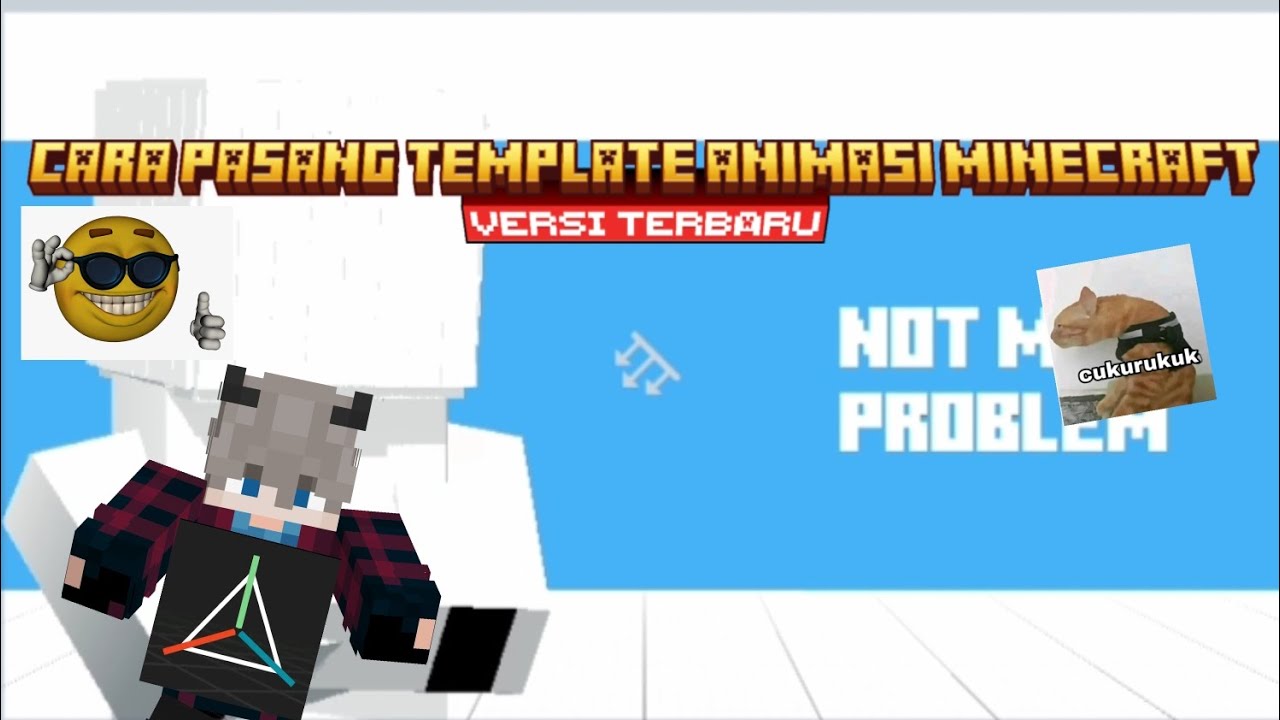 Cara pasang template animasi Minecraft prisma 3d versi terbaru 😎