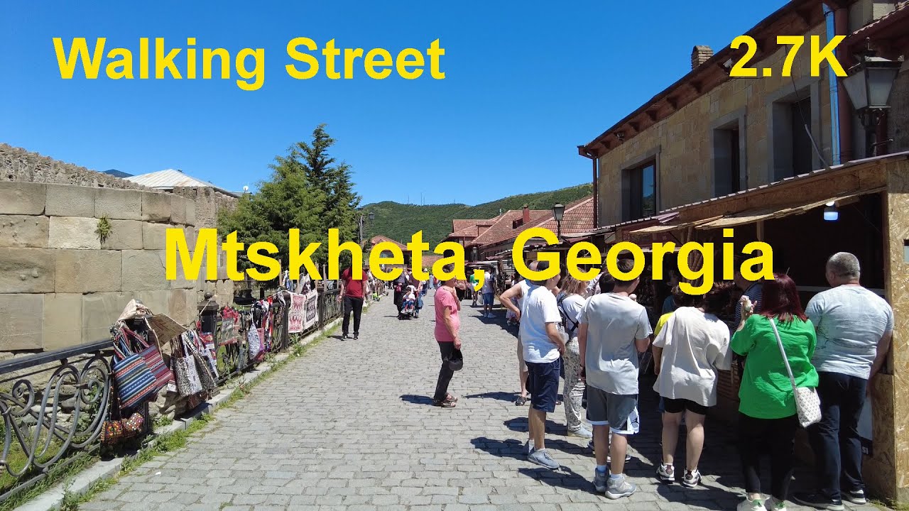 🇬🇪 Walking Street in Mtskheta, Georgia - Walking Tour.