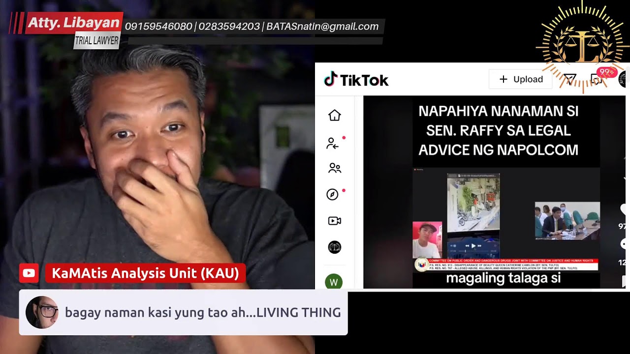 GENIUS RAFFY TULFO WARRANT OF ARREST AT SEARCH WARRANT, BINASAHAN NG BATAS