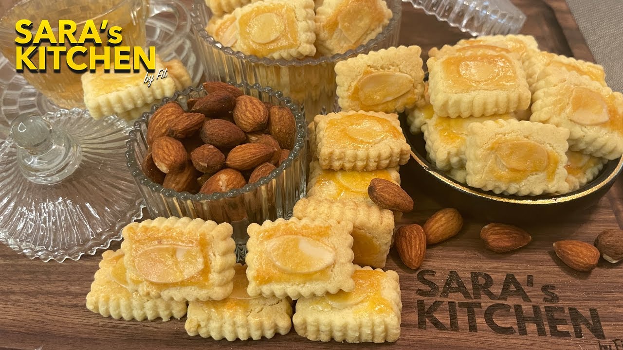 Biskut  Badam Rapuh | Crunchy Almond Cookies