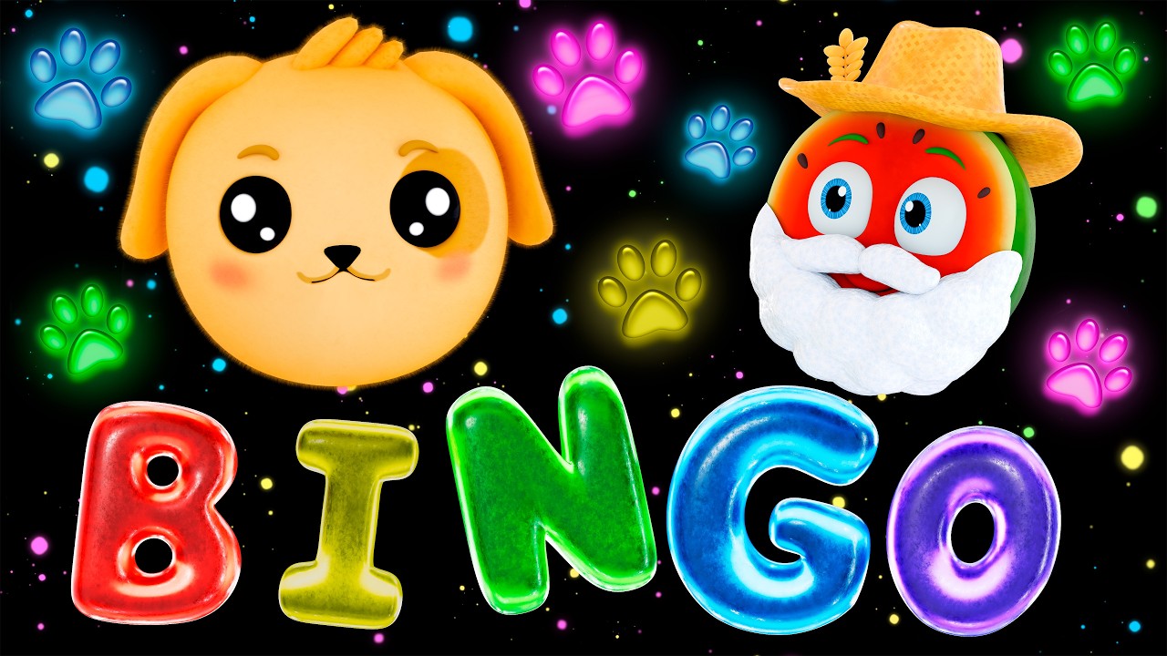 🐶BINGO! O Cachorrinho da Fazenda e as Frutas Dançantes 🍉| Frutinhas Divertidas #frutinhasdivertidas
