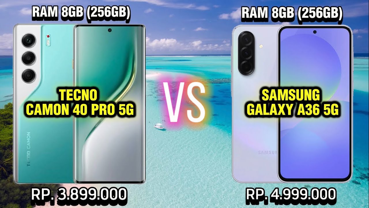 🔥 DUEL HP 5G TERMURAH 2025 | TECNO Camon 40 Pro 5G vs Samsung Galaxy A36 5G! 😱
