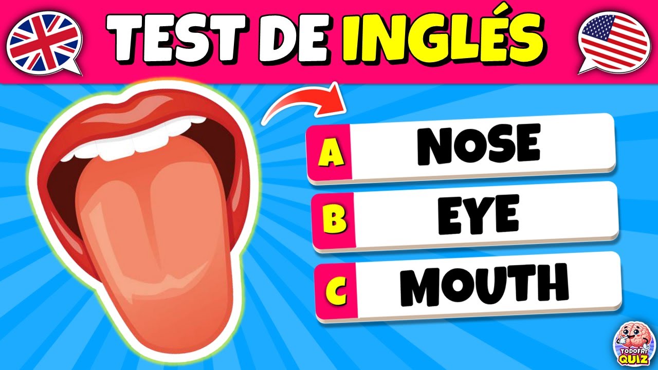 Test de INGLÉS | 51 PALABRAS del CUERPO HUMANO 🇬🇧