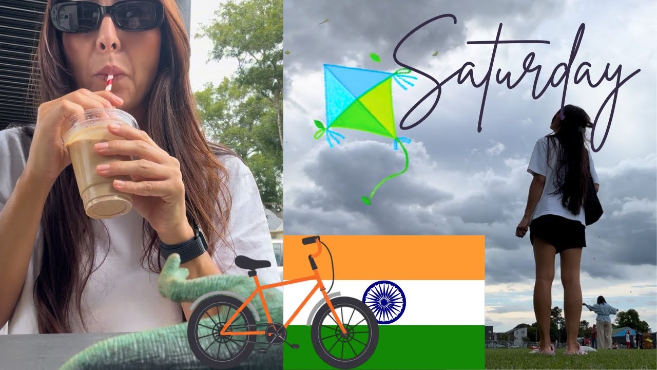 Saturday adventures - bike rides, coffee and kites! #Indiankitefestival #newzealand 
