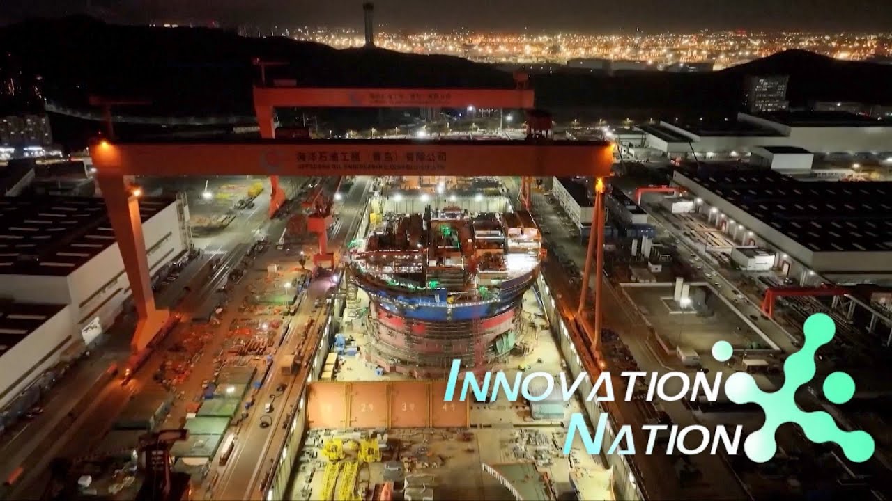 Asia's 1st cylindrical floating oil storage facility starts final assembly