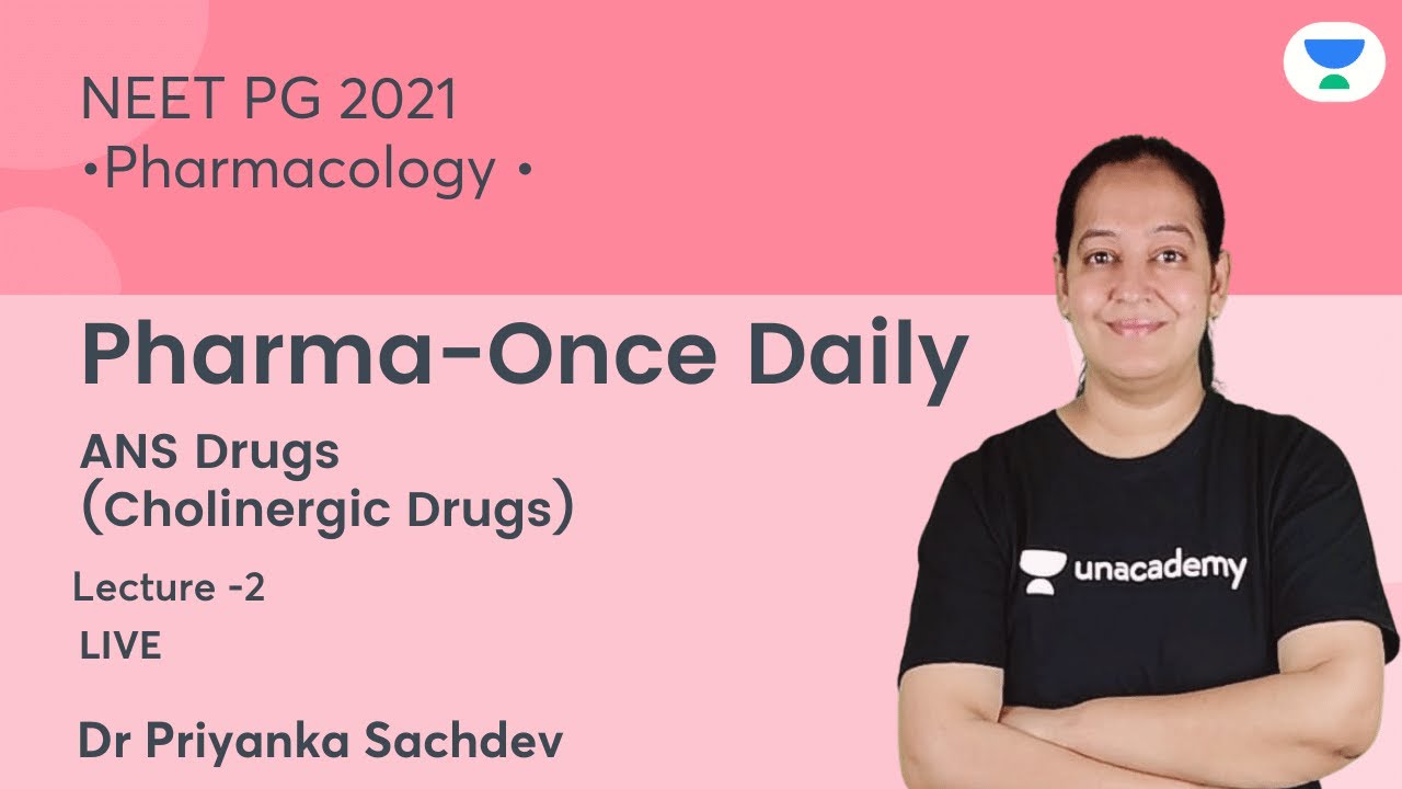 Pharma-Once Daily | ANS Drugs | L2 | Фармакология | 2021 | Давайте взломаем NEET PG | Доктор Прия...