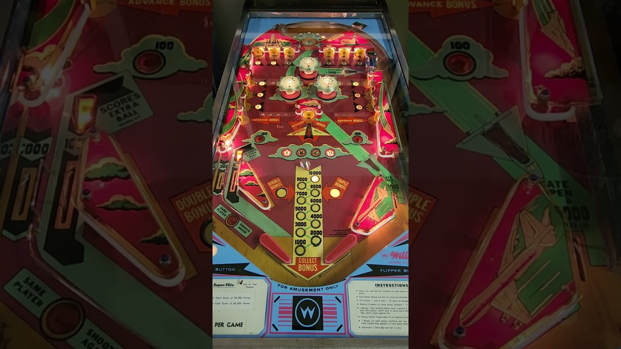 Strato-Flite Pinball Machine (Williams, 1974)