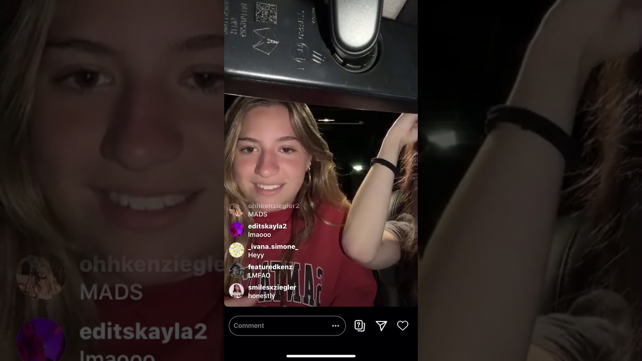 Kenzie Ziegler SONG on RADIO FULL INSTAGRAM LIVE-July 7 2020