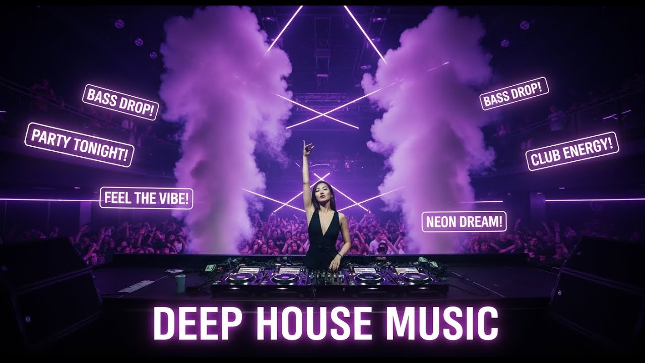 Deep House Music Night Rush 🚀 Driving Beats and Neon Energy