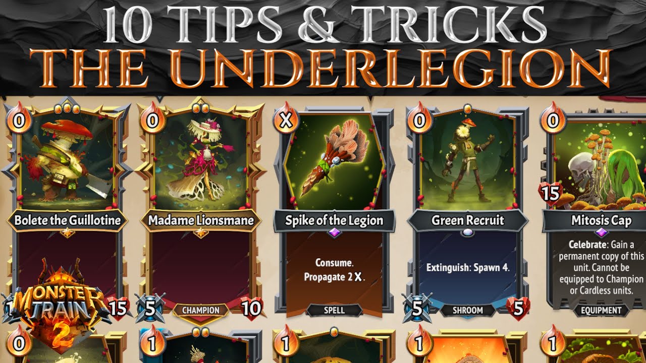 10 Pro TIPS For UNDERLEGION - MONSTER TRAIN 2 Beginners Guide
