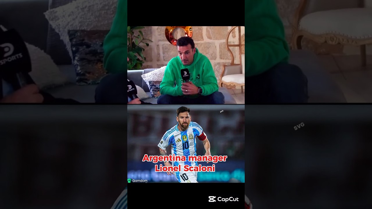 Lionel Scaloni on Messi&rsquo;s 2026 world cup. #messi #scaloni #argentina #worldcup #football #trending
