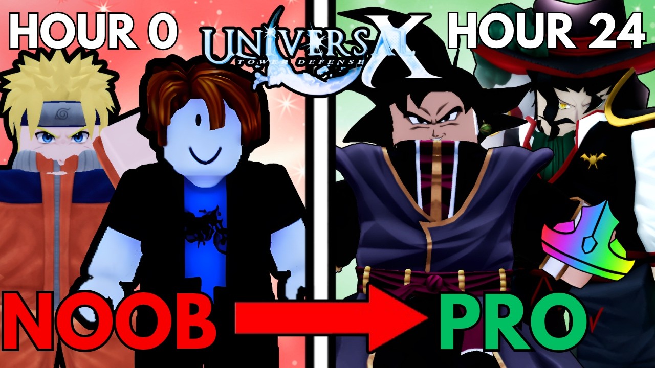 Going Noob To Pro In 24 Hours In Universal Tower Defense X & Obtaining The META Universal Goku Black