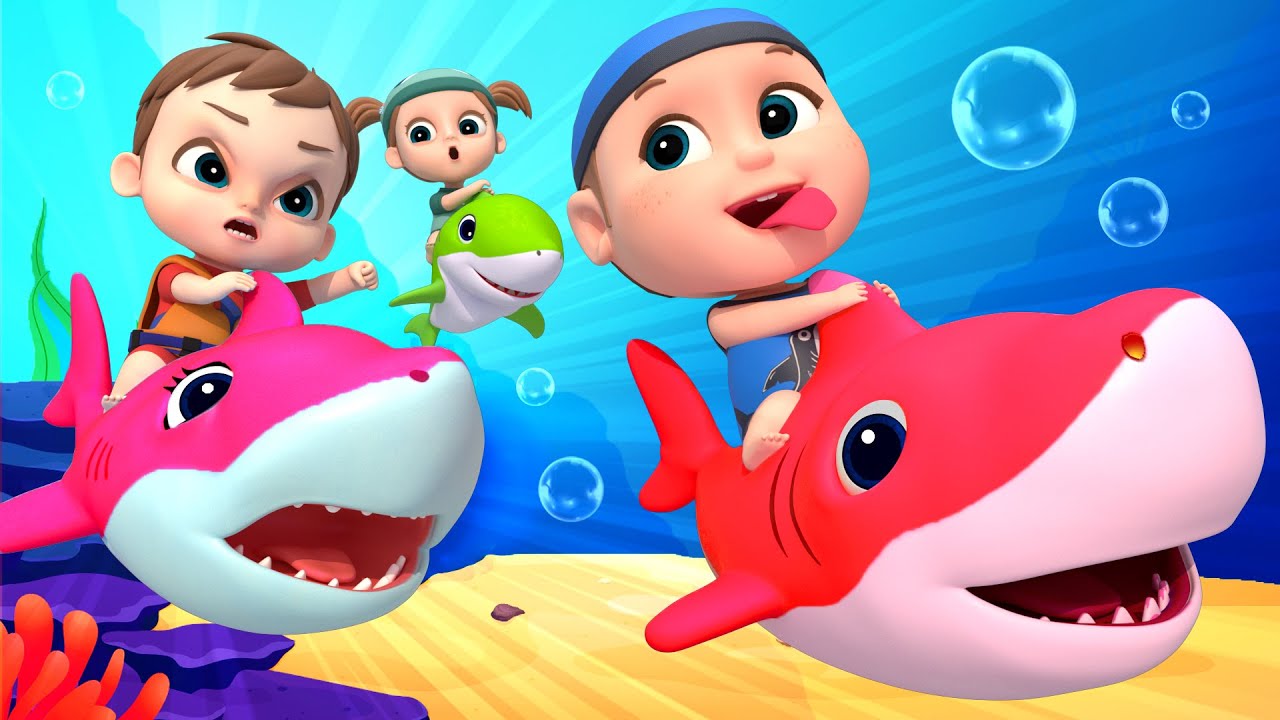Cá Mập Con 🦈Nhạc Thiếu Nhi Baby Shark Remix Vui Nhộn  - ♫ Nhạc Thiếu Nhi Sôi Động Cho Bé Ăn Ngon