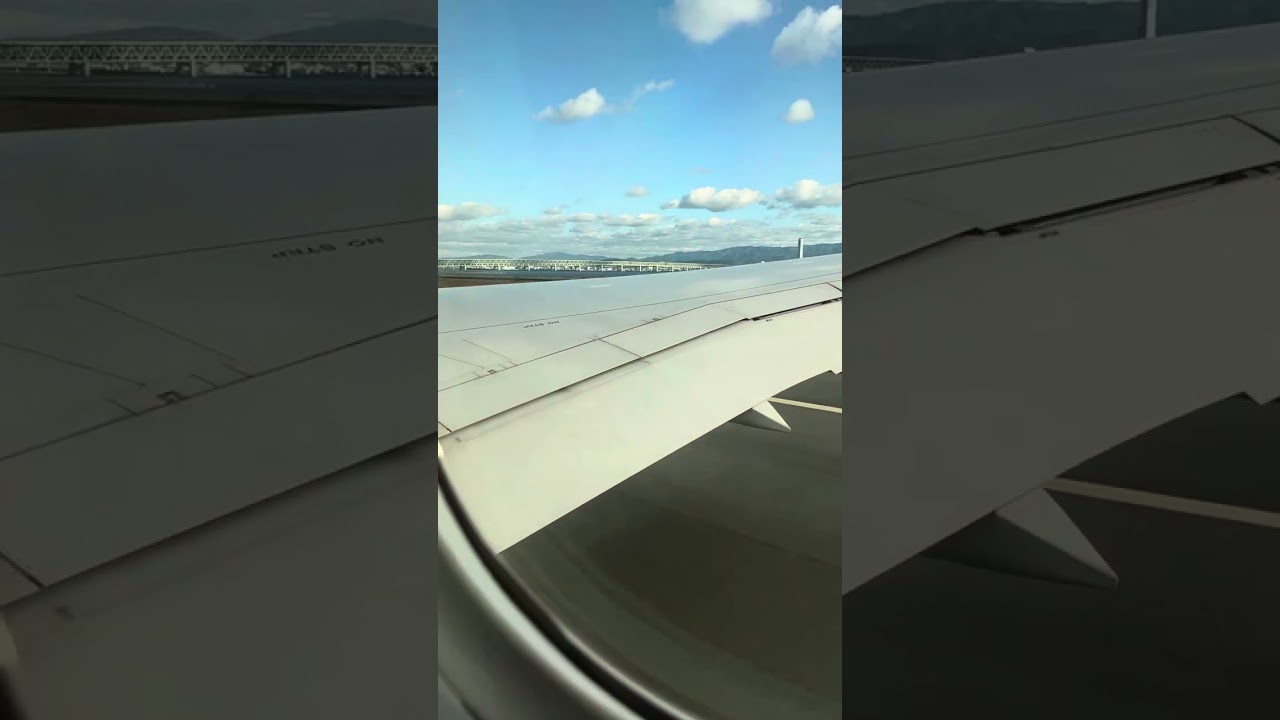 20231125 台湾に帰る　関西空港の離陸　BR131 EVA AIR