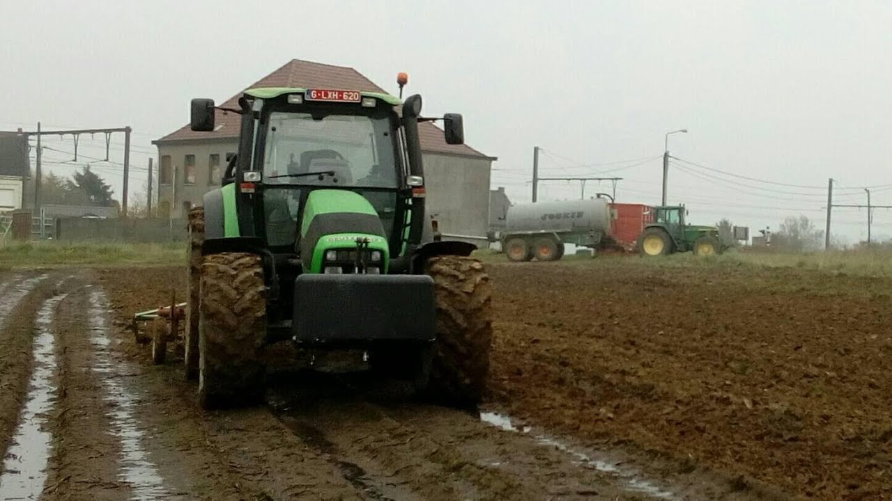 Deutz-Fahr Agrotron 150 au déchaumage pour futurs betteraves et maïs 2019