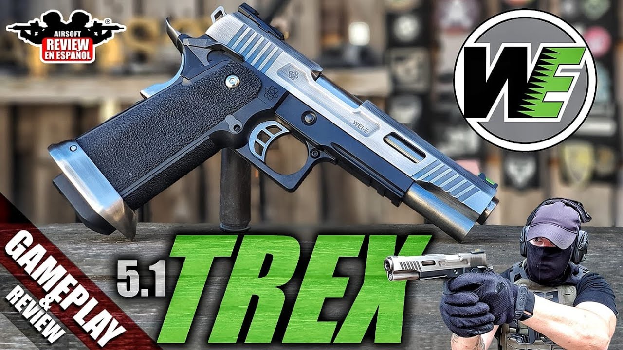 HI-CAPA 5.1 TREX de WE ( Review & Gameplay con captura de Rehén ) | Airsoft Review en Español