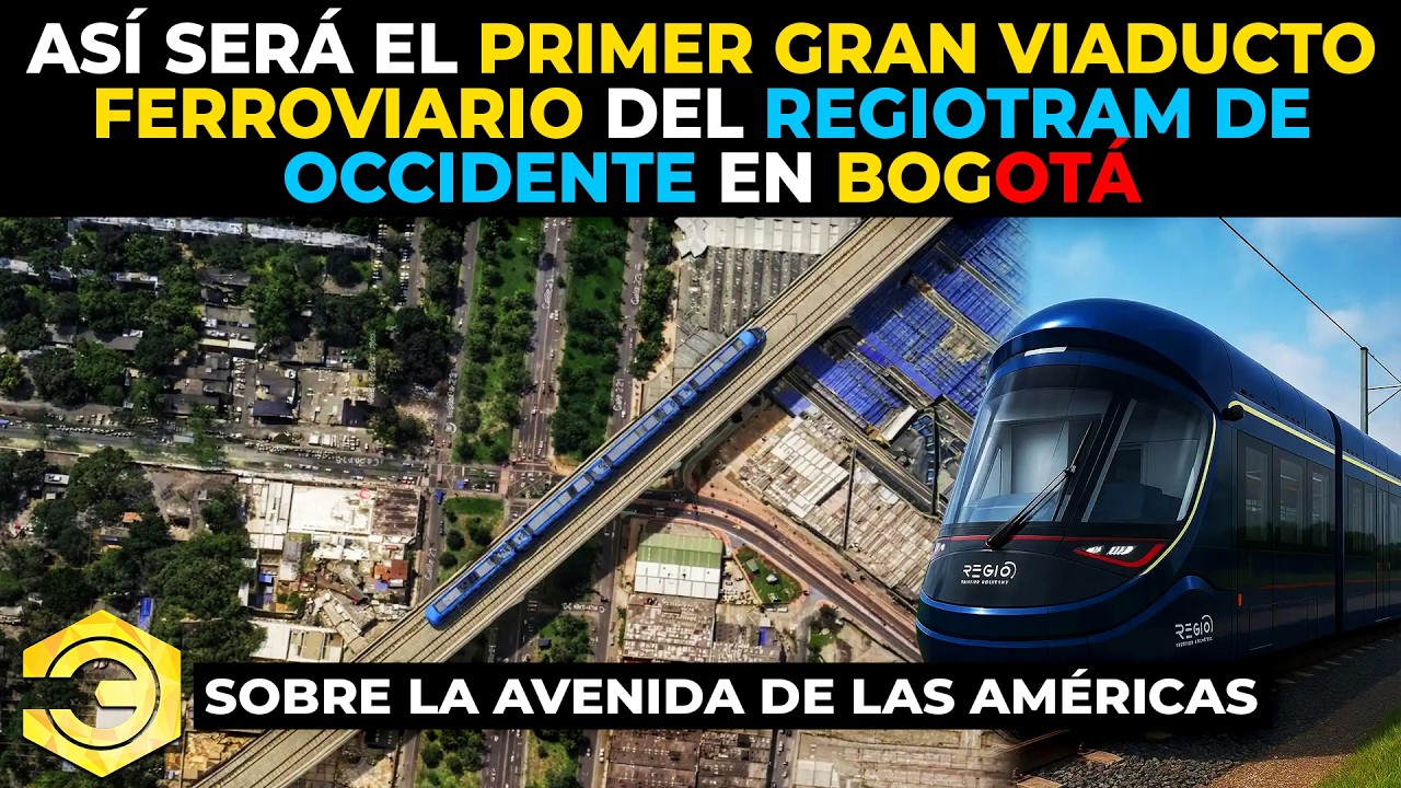 Así Será el Primer Gran Viaducto Ferroviario del RegioTram de Occidente  en Bogotá