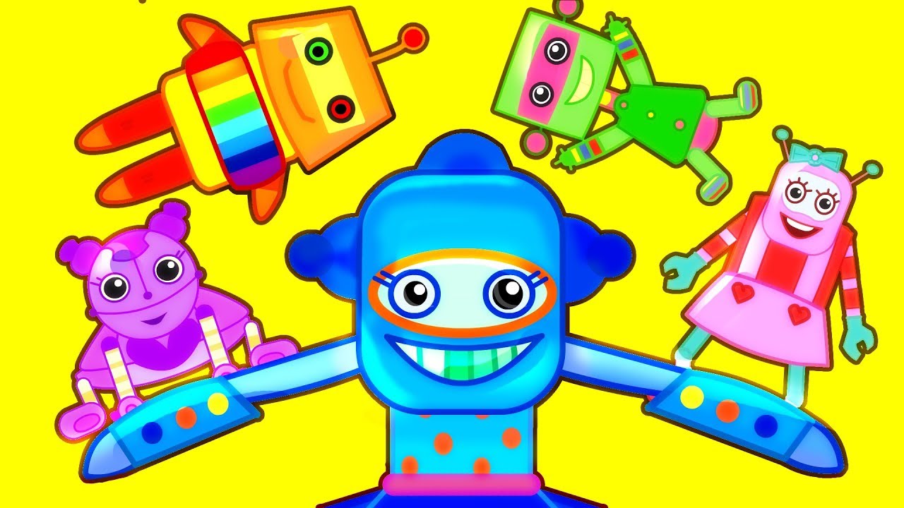 LEARN to COUNT SONG for Children! (Five Little ROBOTS)