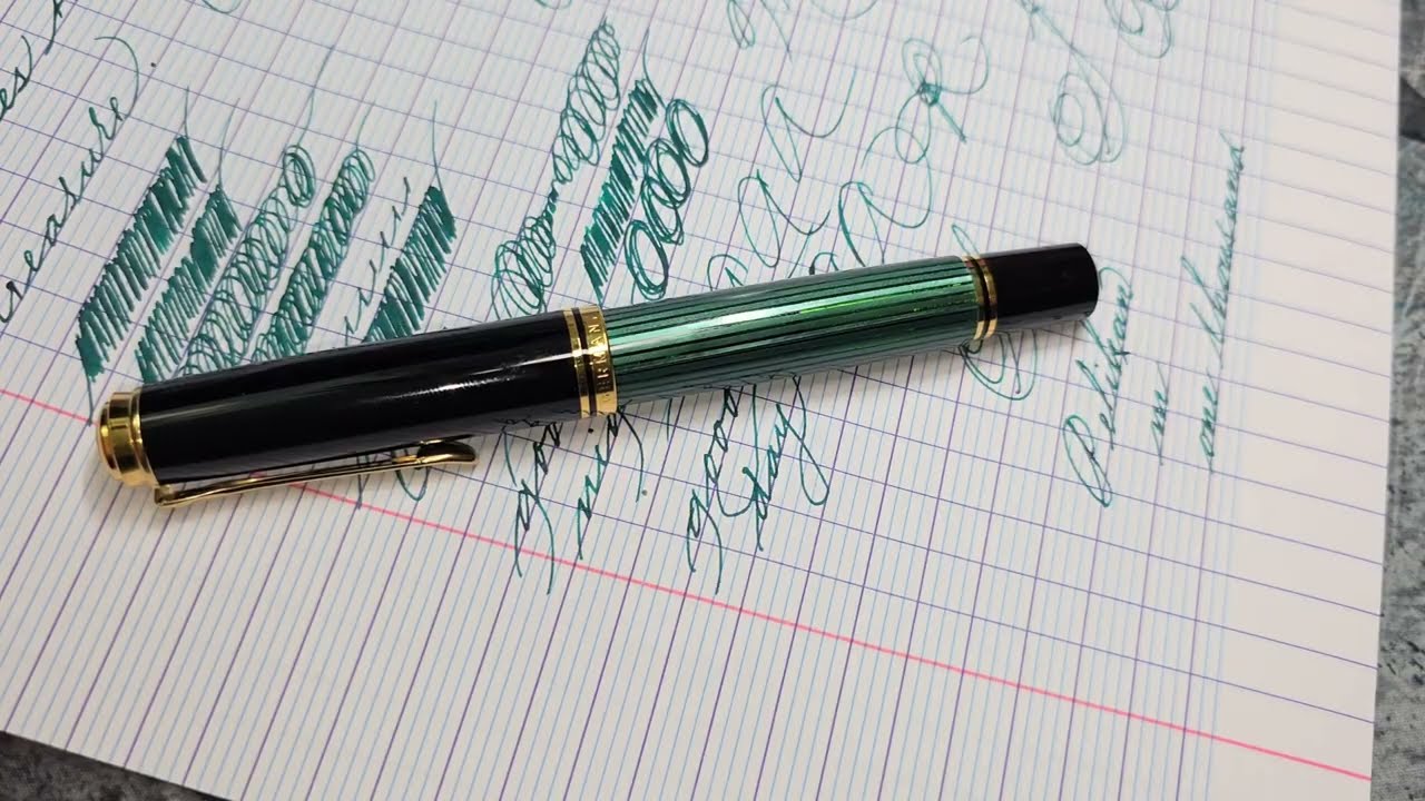 Breaking in the Best Pelikan M1000 Fountain Pen Nib- Fine