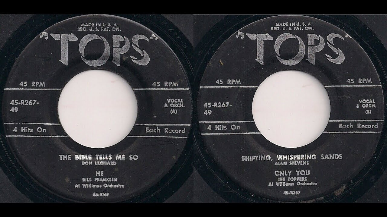 Al Williams Orch.- Tops Records 45-R267- Only You - The Toppers