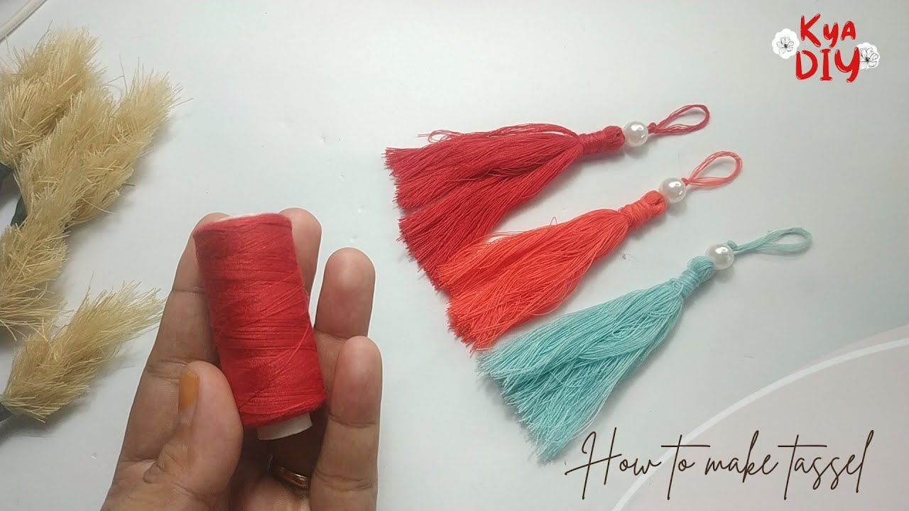 DIY/How to Make Tassel | Diy Tassels | Cara Membuat Tassel dari Benang Jahit