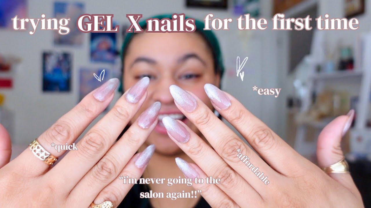 I tried Gel X nails for the first time at home...and i am OBSESSED
