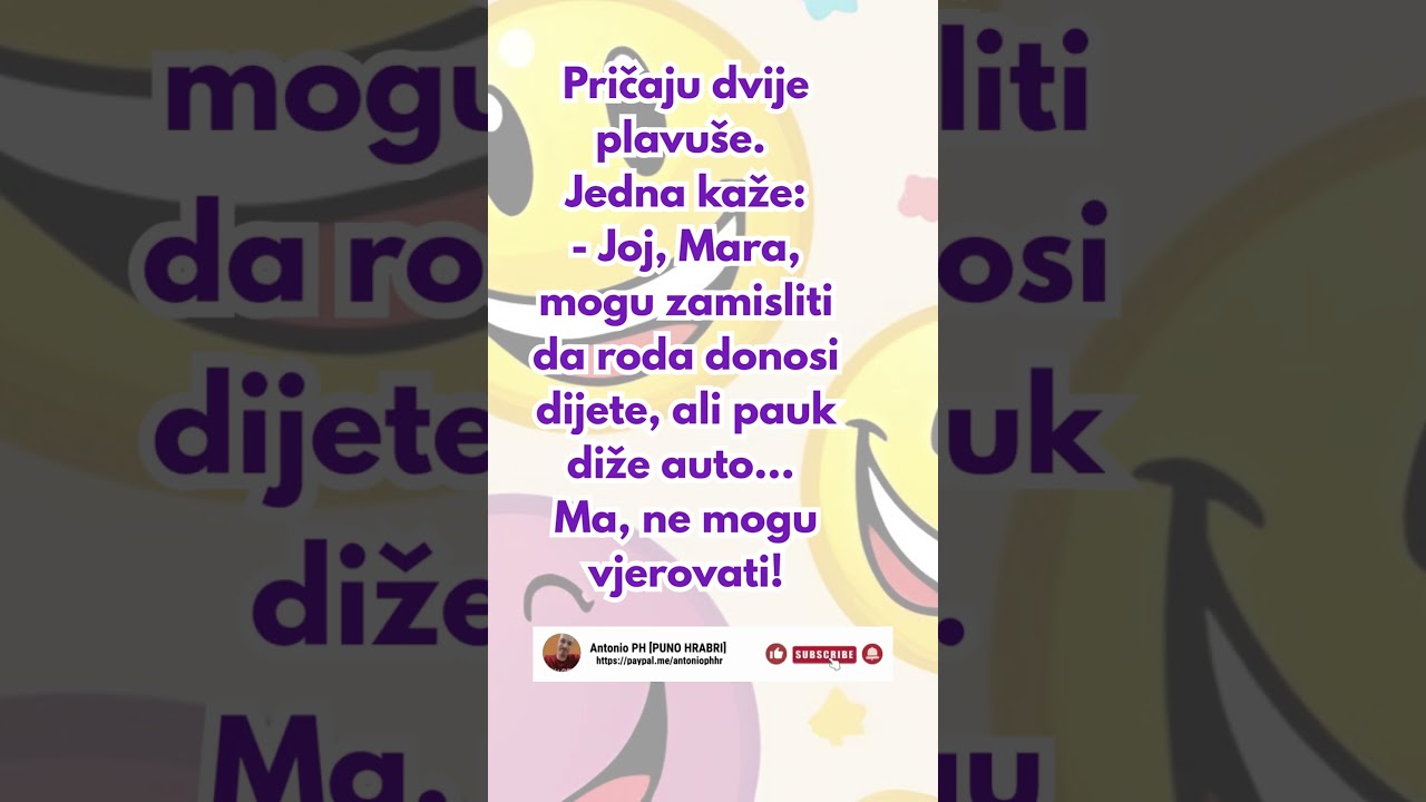 Plavu&scaron;a ne vjeruje 😄😁✨ Humor i zabava | Najbolji vicevi za sve generacije | Ne propustite 🎭