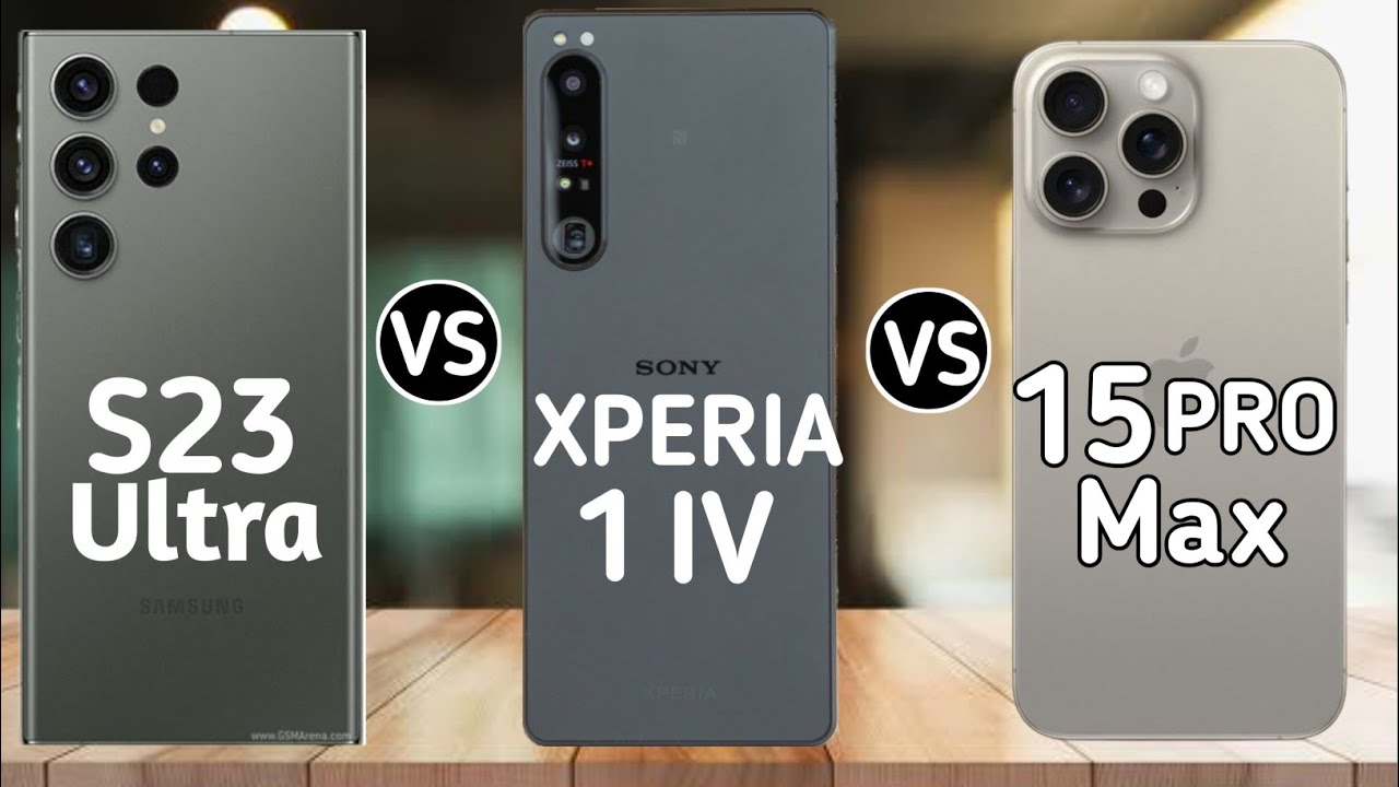 Samsung s23 Ultra vs Sony Xperia 1 IV vs iphone 15 pro max | Full Comparison