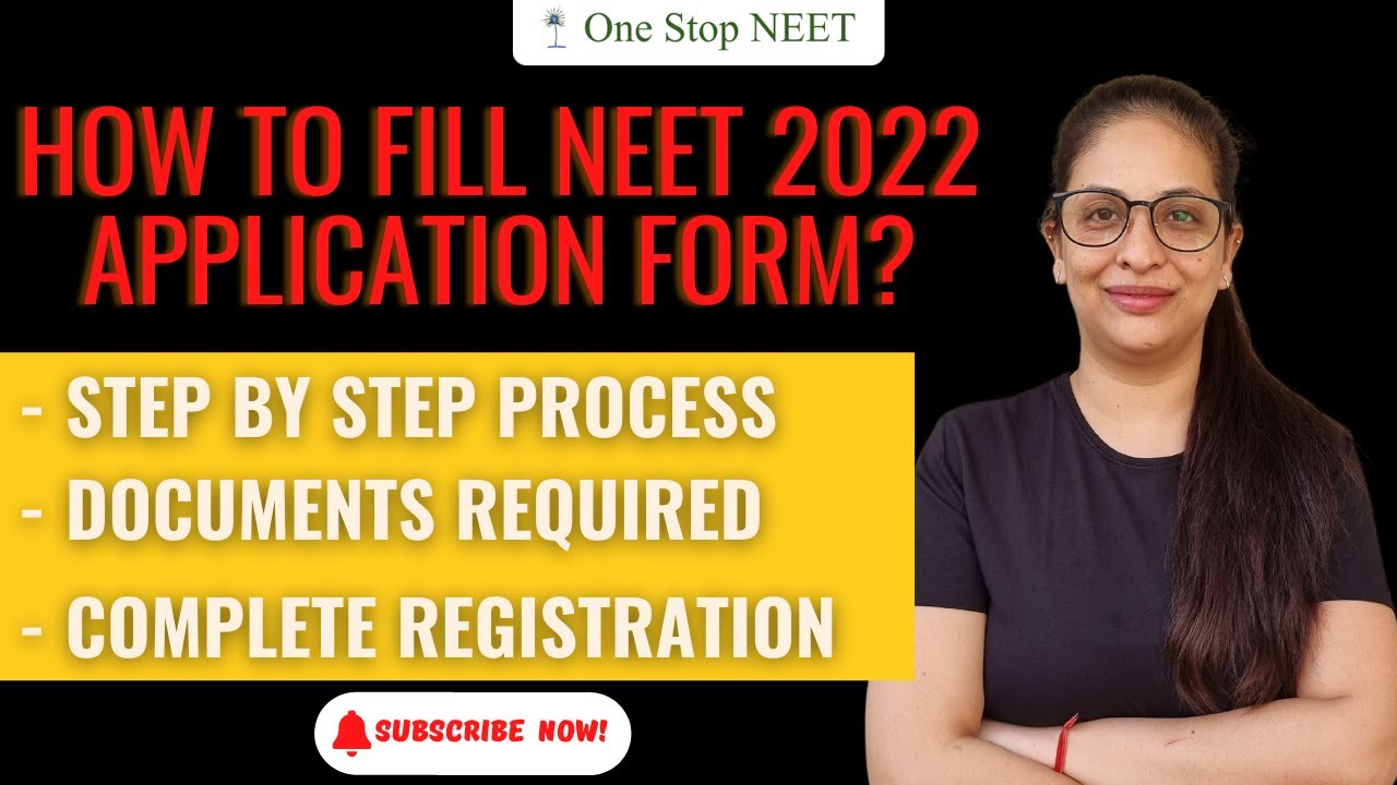 How to Fill NEET 2022 Application Form? | Step by Step | Shruti Ma'am | One Stop Biology