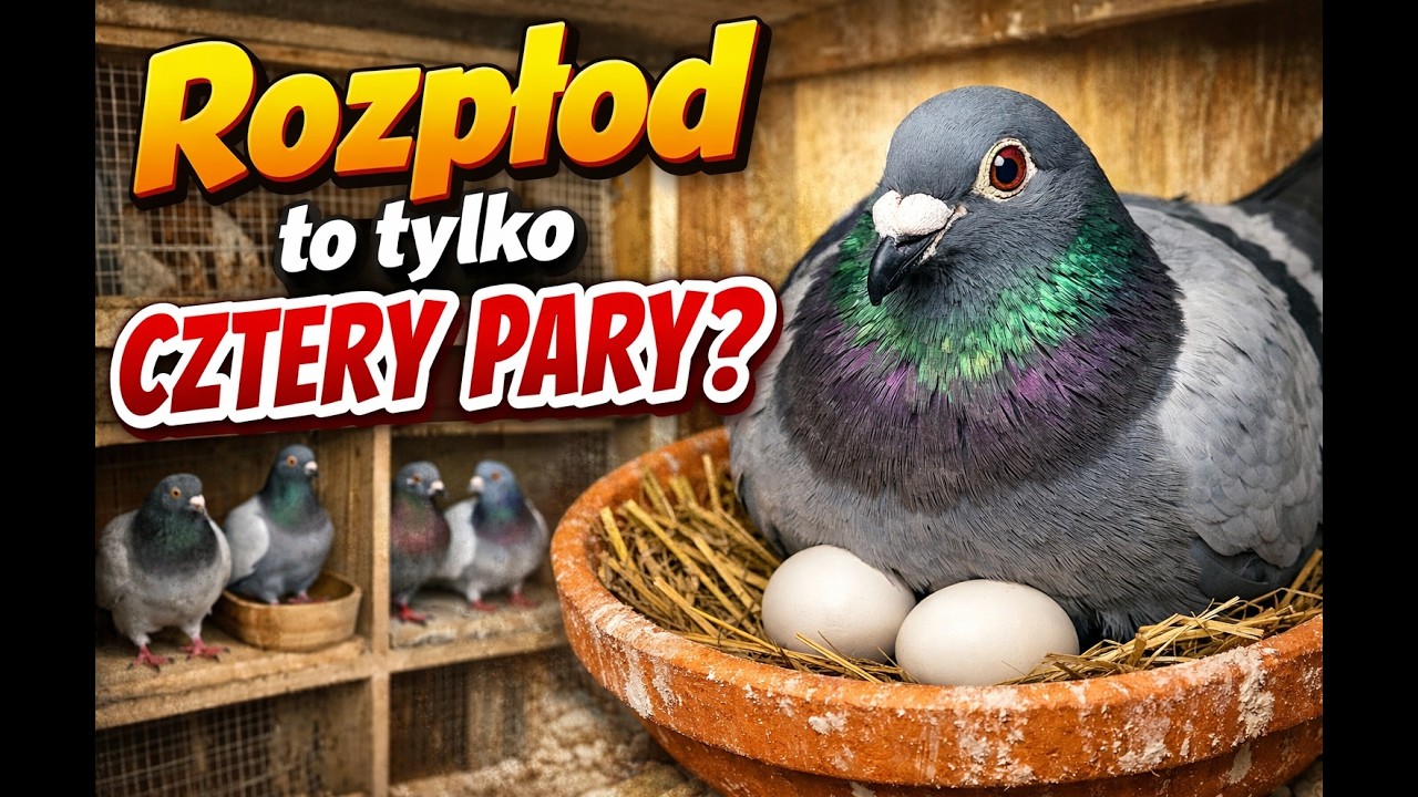 Rozpłód gołębi pocztowych – czy naprawdę wystarczą tylko cztery pary? 🕊️