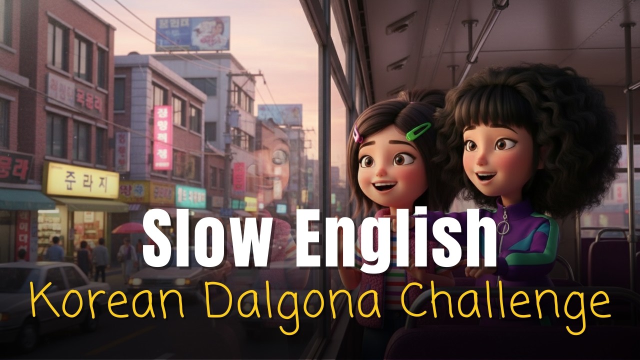 Dalgona from Squid Game: 1990s Story | Easy English Listening Practice (A2-B1)