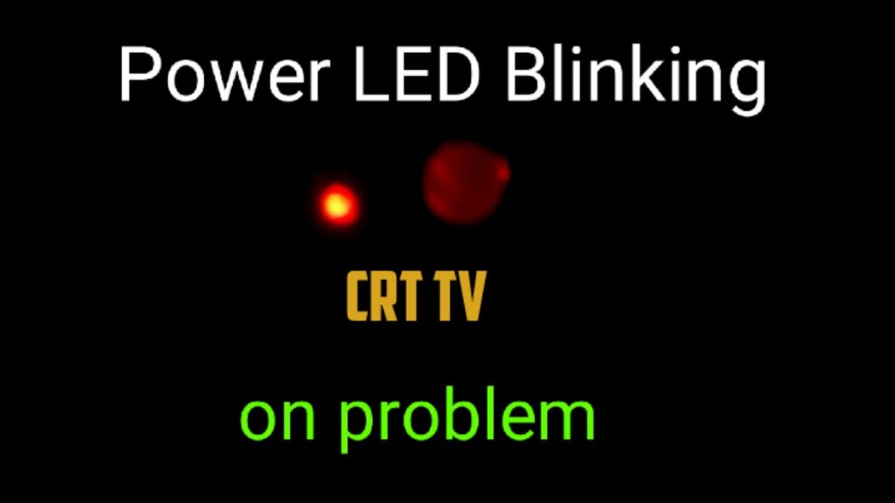 Power LED Blinking in CRT TV. Sansui. V-Con. Akai.