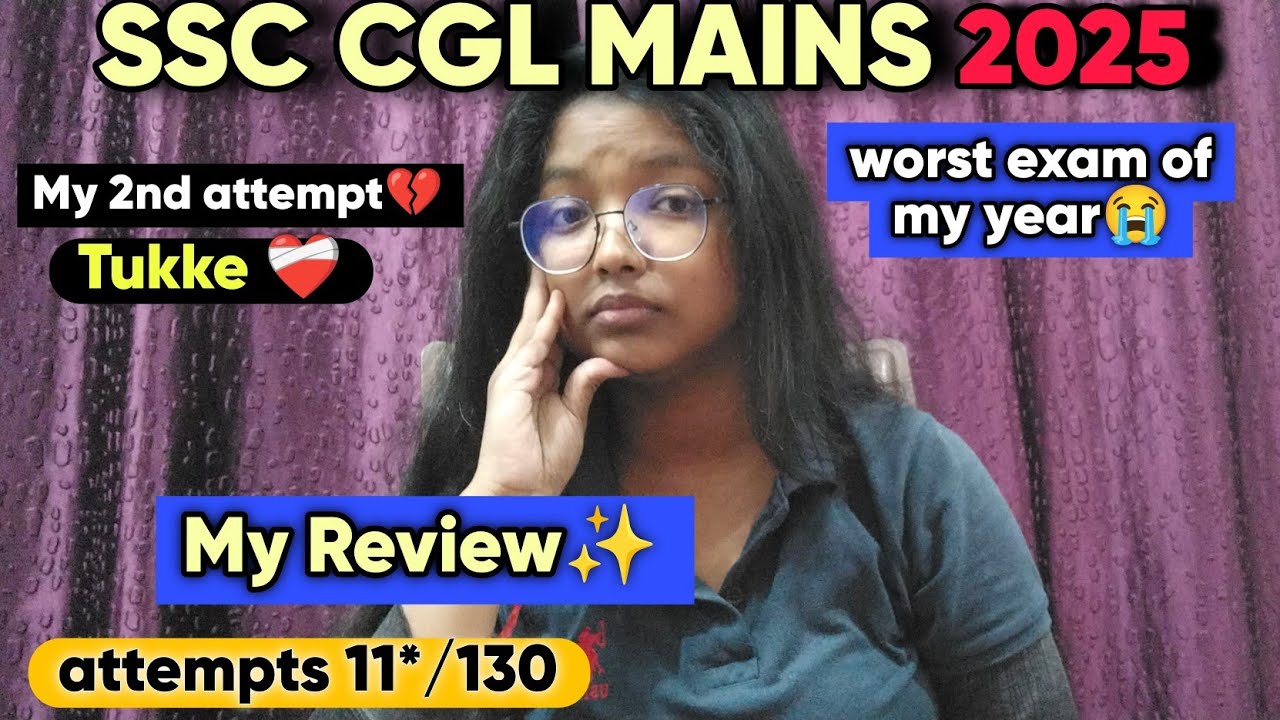 My SSC CGL Mains Review 💔 | Worst Exam of My Life | Honest Reality 😭 #ssccgl #ssc 