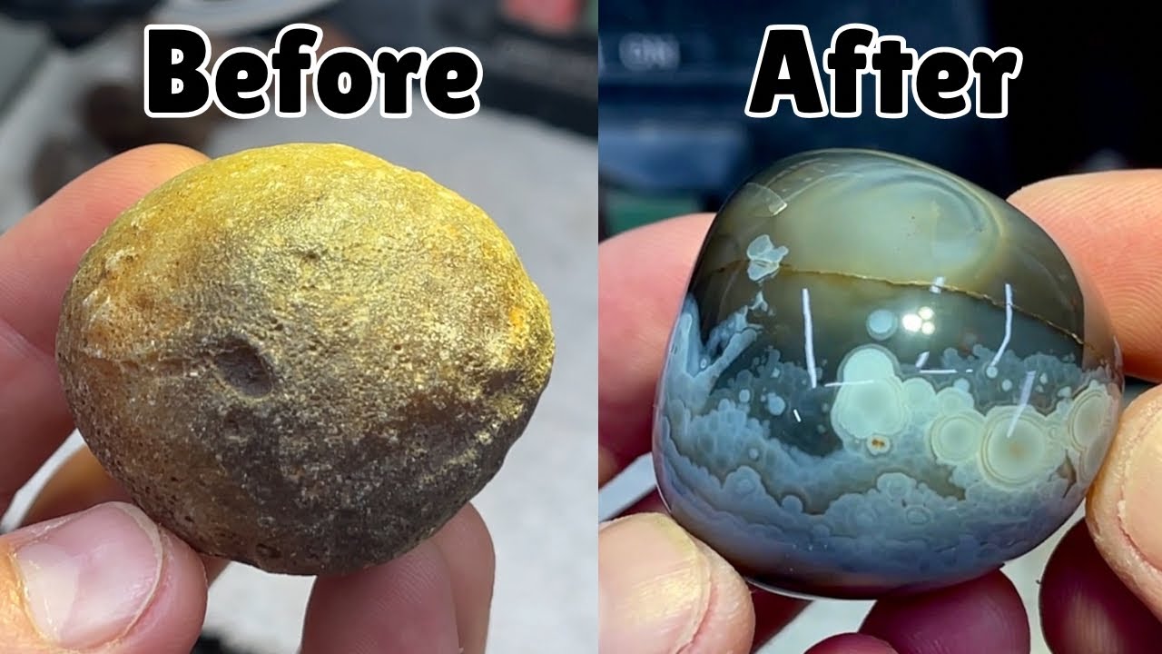 FULL Stone Grinding & Polishing process | Lapidary (ASMR) Rocksmithing