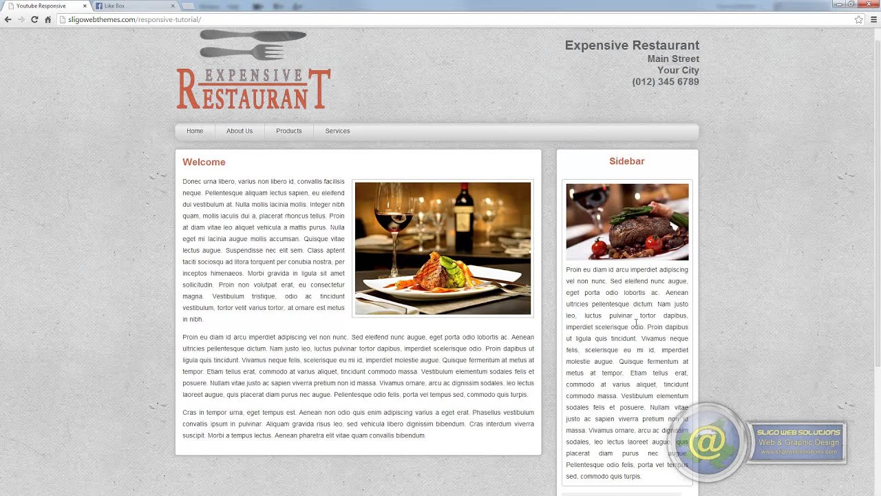 Building a Responsive Website - Part Sixteen: Adding Facebook Page Feed