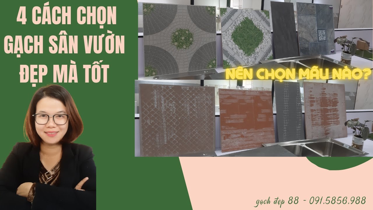 4 cách chọn gạch lát sân vườn đẹp và chất lượng.