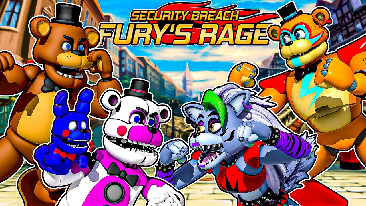 Security Breach FURY’s RAGE vs GLAMROCKS Freddy and Funtime Freddy Plays