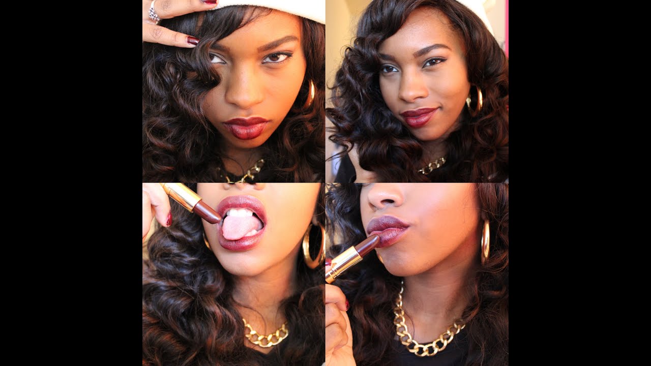 GET READY WITH ME FALL 2013 FEAT. REVLON BLACK CHERRY LIPSTICK