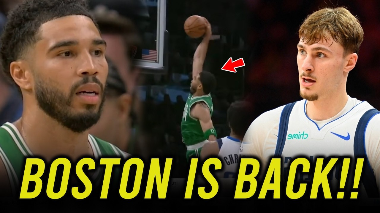 Tatum Shocked the Crowd for his NASTY DUNK! as he return from Injury vs Cooper Flagg! Dillon in Jail