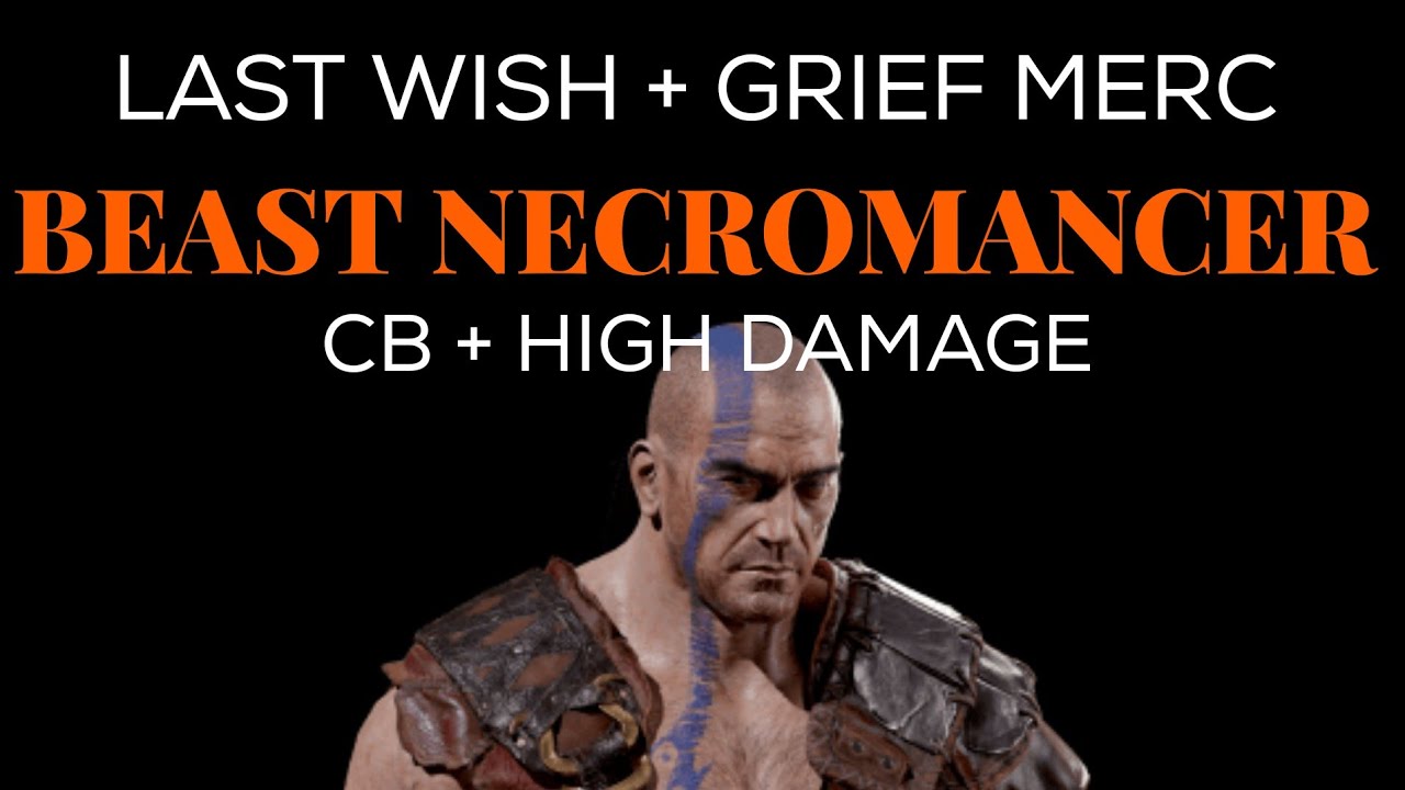 Last Wish/Grief/Fortitude Act 5 Frenzy Merc On Beast Necro Diablo 2 Resurrected
