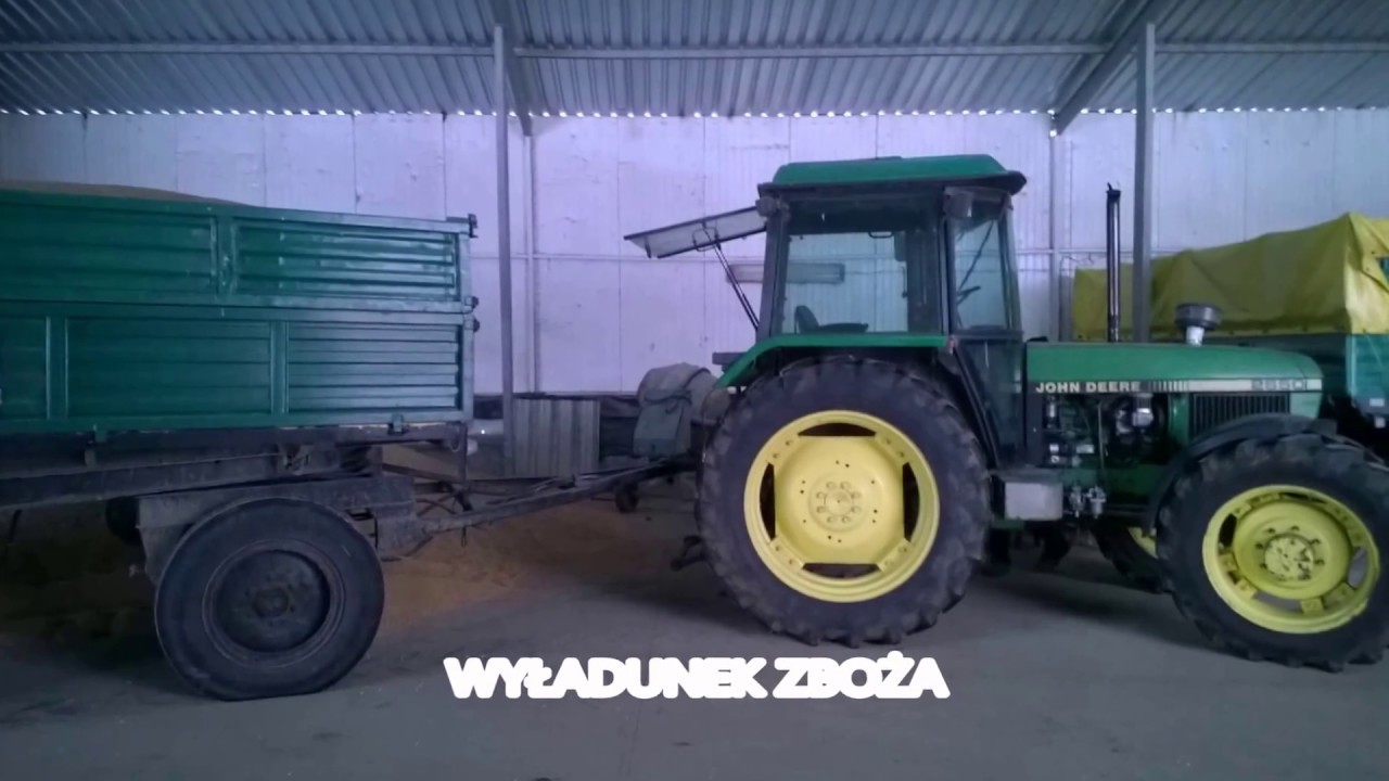 john deere 2650 transport zboża przyczepą D 47