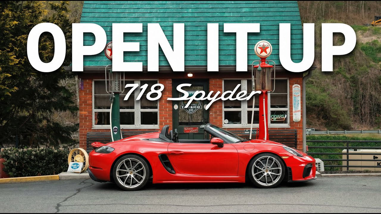 Porsche 718 Spyder - Open It Up - Lake Placid *Closed Road*
