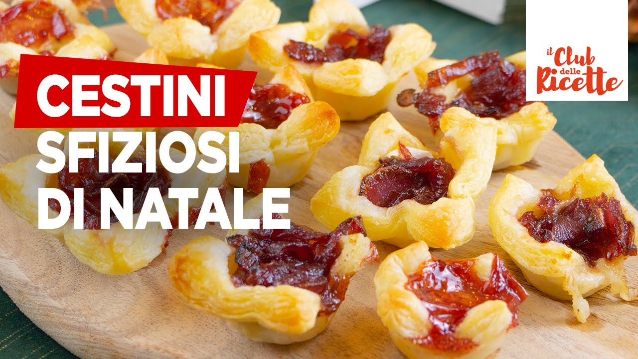 Cestini di Sfoglia con Brie. Un'Antipasto di Natale Golosissimo perfetto per stupire i vostri ospiti