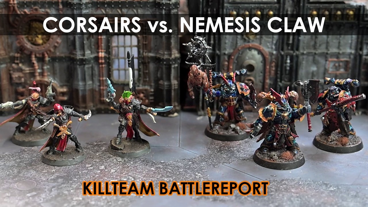 Corsair Voidscarred vs.Nemesis Claw (Nightlords) Killteam Battlereport Volkus [DE/GER]