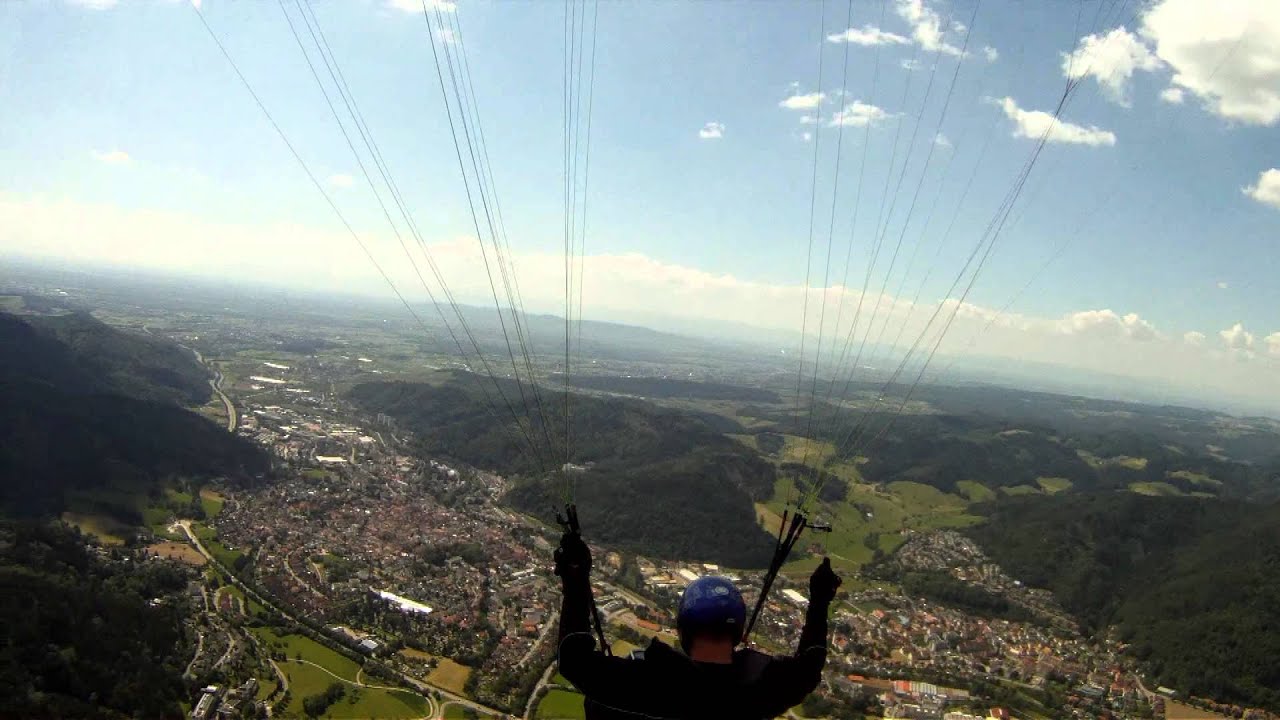 Erstversuch mit Drone am Gleitschirm Kandel West