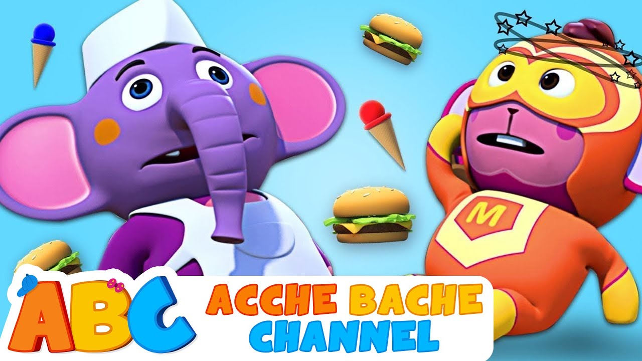 ABC Hindi | Good Manners Song | Sorry Thank you Please | 3D Hindi Kids Songs | Acche Bache Channel