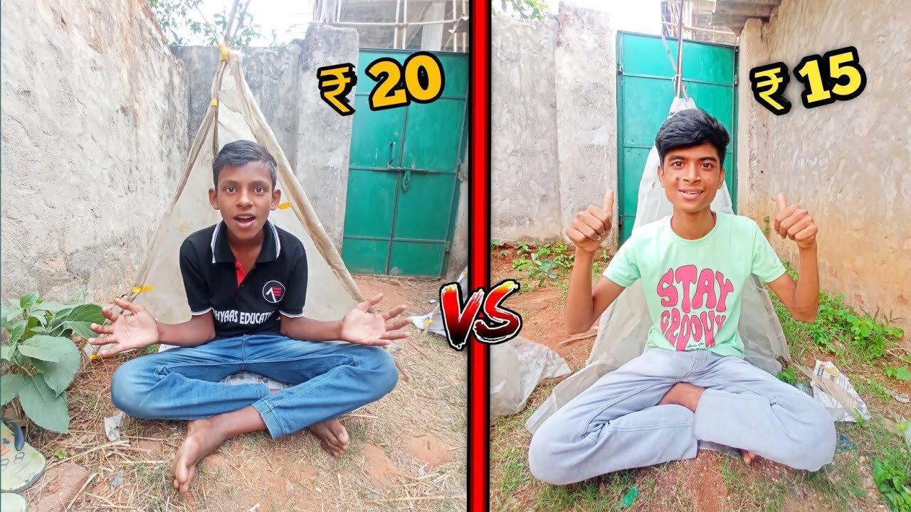 low to high budget plastic house challenge  | overnight survival challenge