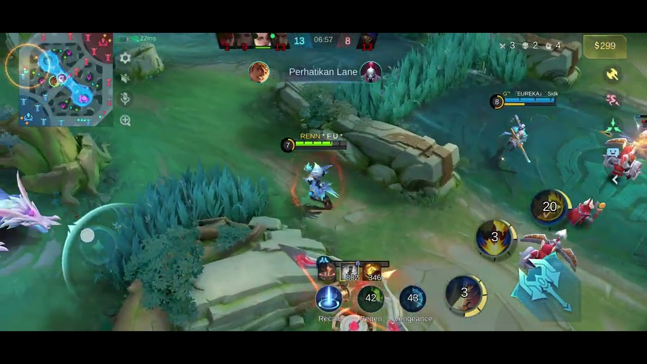 Gatot sudah kuat ternyata Berat dihyper dan kita buta map #mobilelegends #mlbb #mlbb #roamsupport 