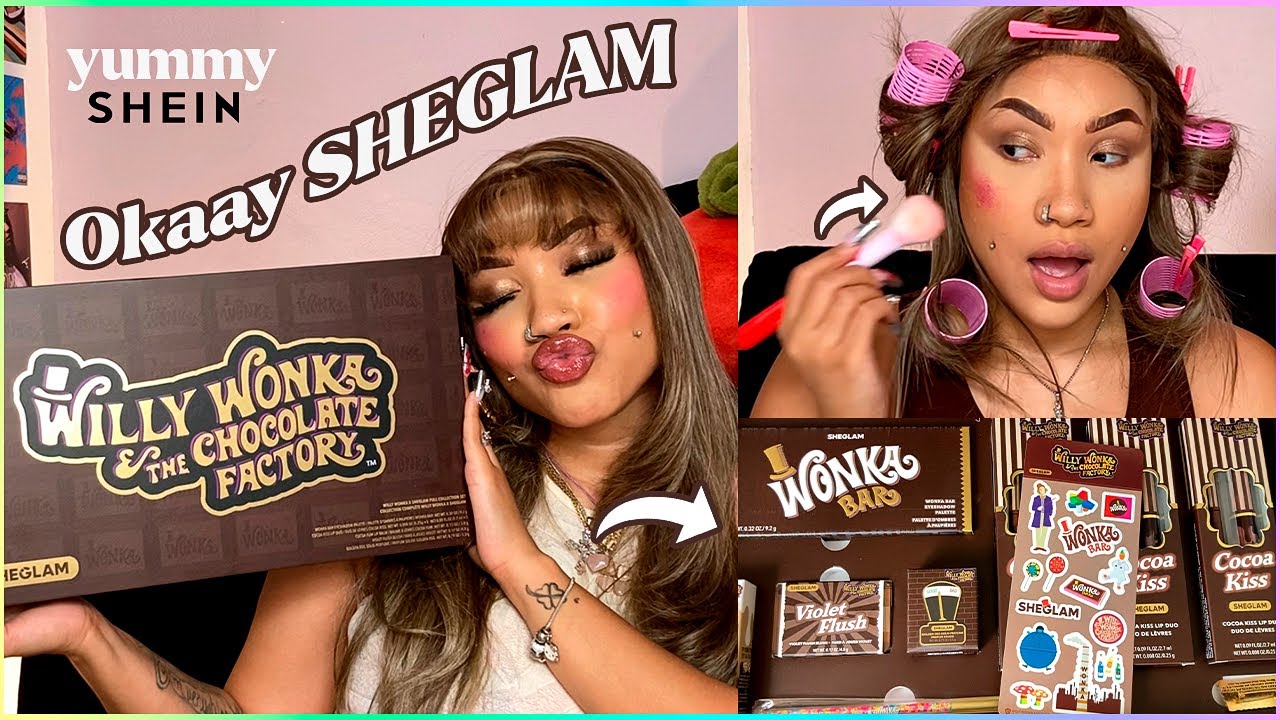 TESTANDO A COLEÇÃO COMPLETA DE MAKE WILLY WONKA BY SHEGLAM| #sheglam #shein #sheinforall
